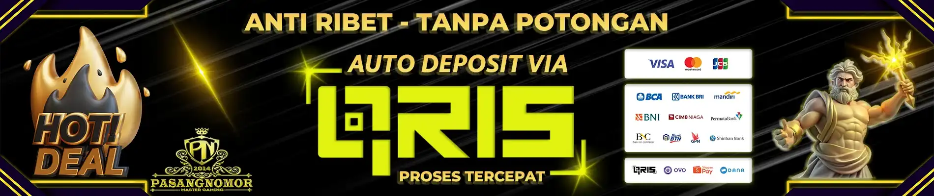 PROMO DEPOSIT VIA QRIS - PASANGNOMOR (PANO)